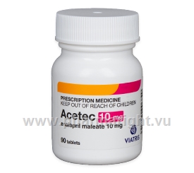 Acetec (Enalapril 10mg) 90 Tablets/Pack