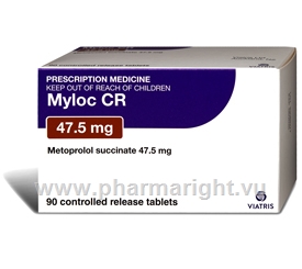 Myloc CR 47.5mg 90 (Metoprolol Succinate) Tablets