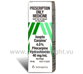 Isopto Carpine (Pilocarpine Hydrochloride 4%) Eye Drops