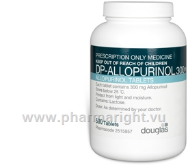 Allopurinol 300mg 500 Tablets/Pack