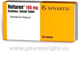 Voltaren Retard (Diclofenac 100mg) 30 Tablets/Pack (Turkish)