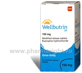 Wellbutrin XL (Bupropion 150mg) 30 Tablets/Pack