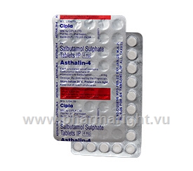 Asthalin-4 (Salbutamol 4mg) 45 Tablets/Strip